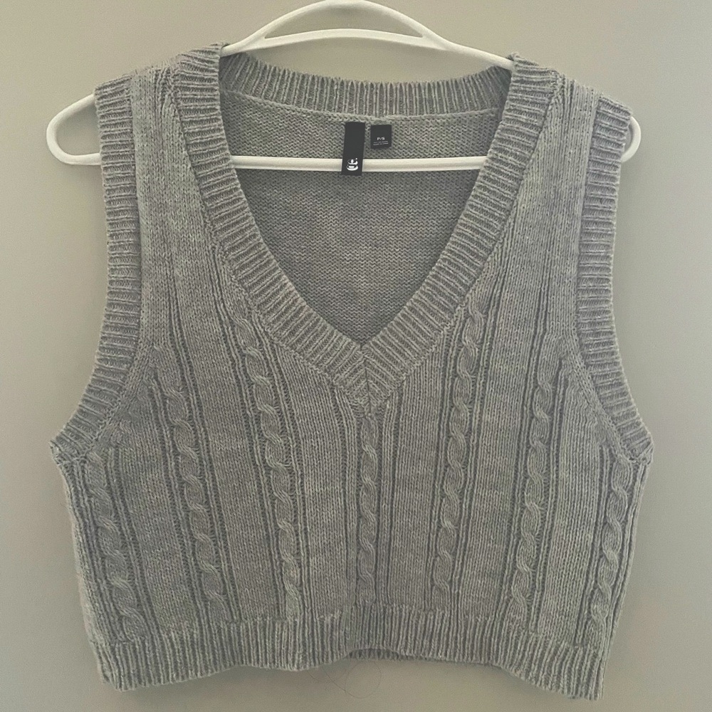 Garage sweater vest in grey size Small